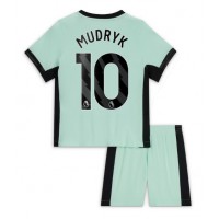 Koszulka piłkarska Chelsea Mykhailo Mudryk #10 Strój Trzeci dla dzieci 2023-24 tanio Krótki Rękaw (+ Krótkie spodenki)